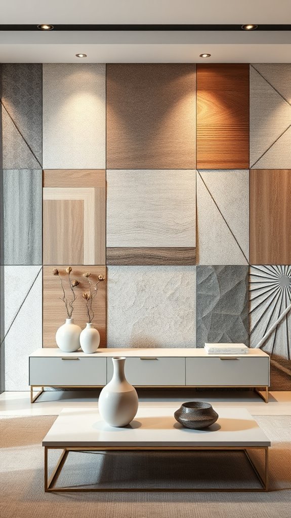textured panels enhance aesthetics