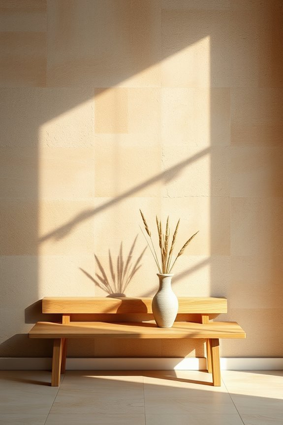 textured plaster accent wall