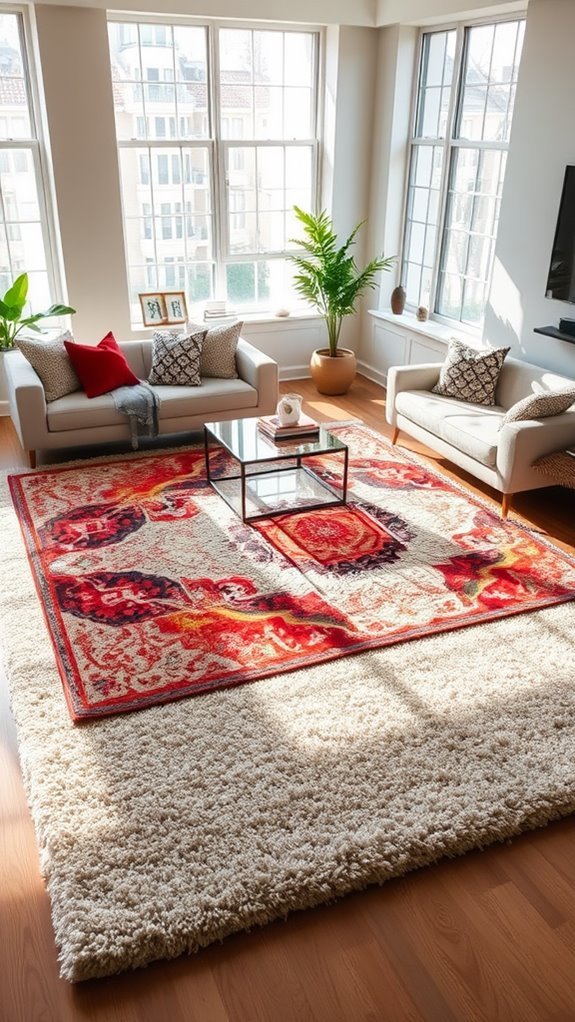 textured rugs for dimension