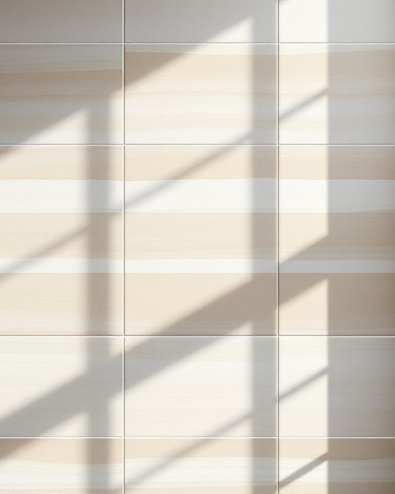 textured stripes enhance walls