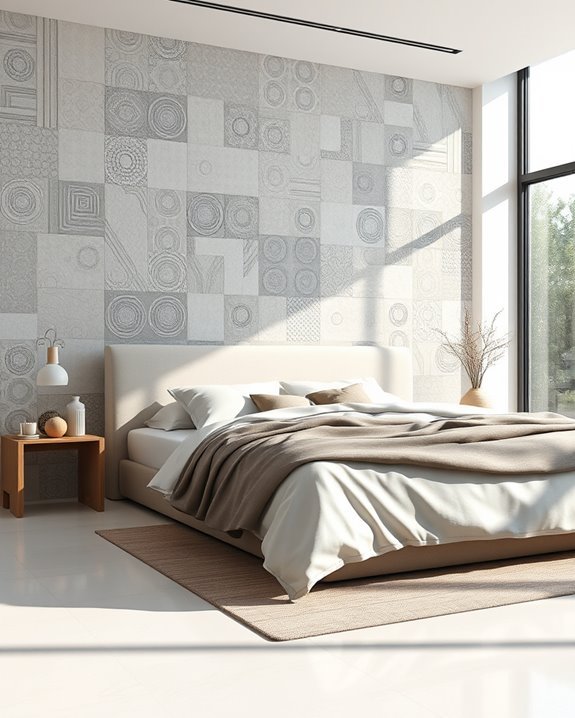 textured tiles for depth