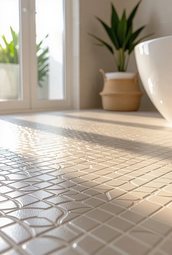 textured tiles for slip resistance