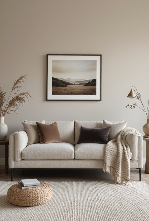 textured upholstery for moody neutrals