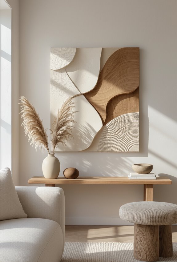 textured wall art depth