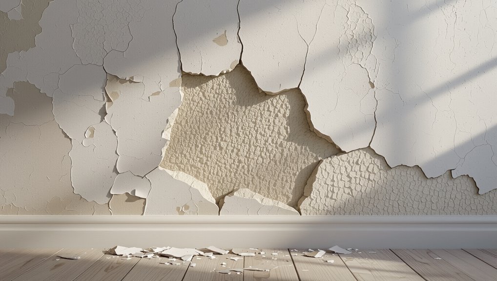 textured walls complicate painting