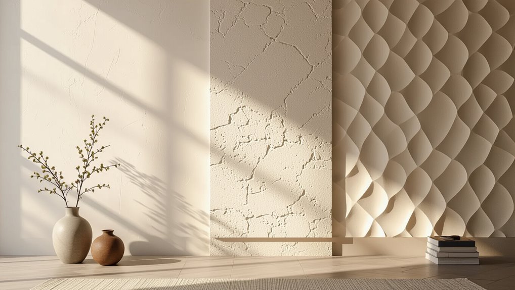textured walls enhance lighting