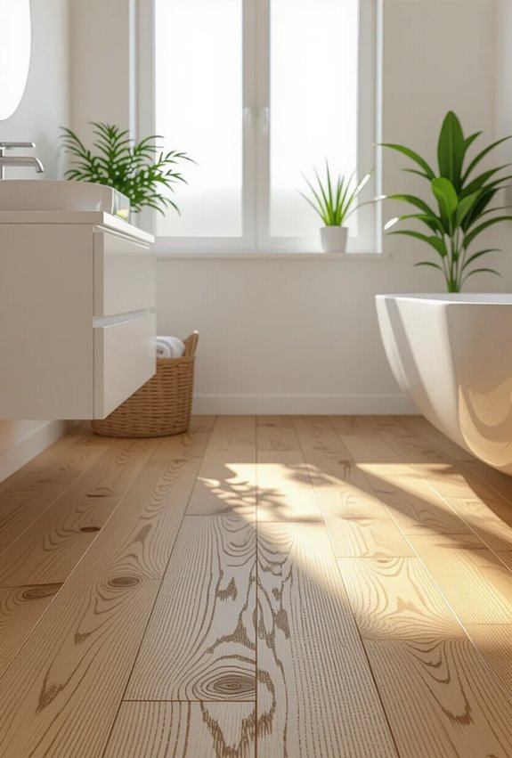 textured wood floors add depth