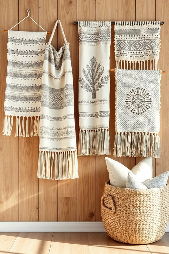 textured woven wall art