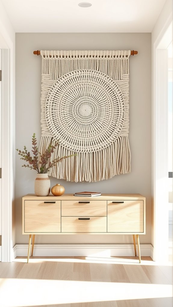 textured woven wall hangings