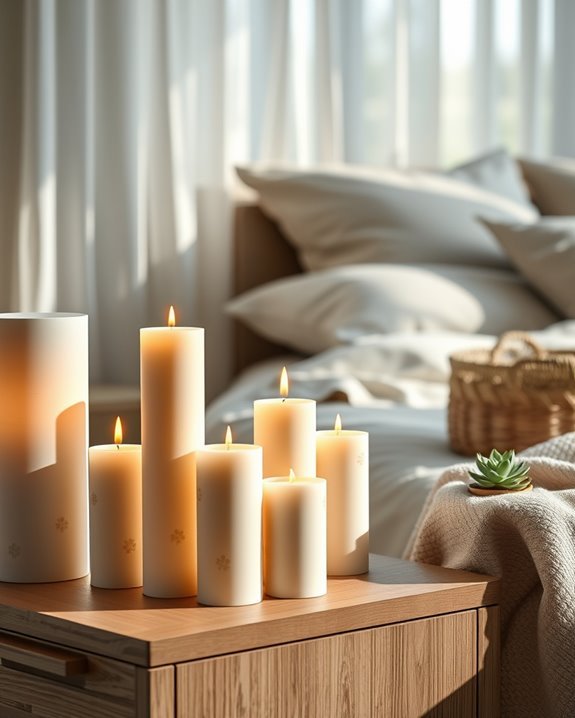 themed candle decor arrangements