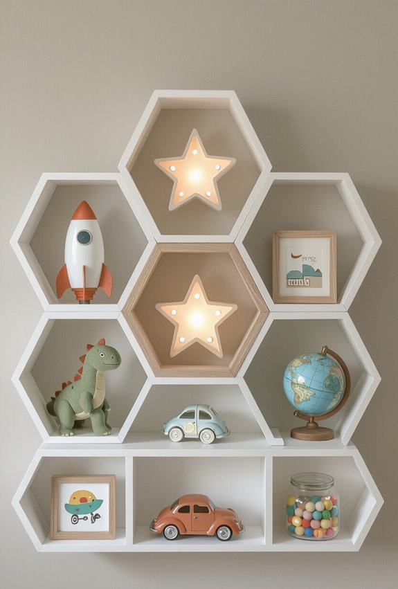 themed collectible display shelves