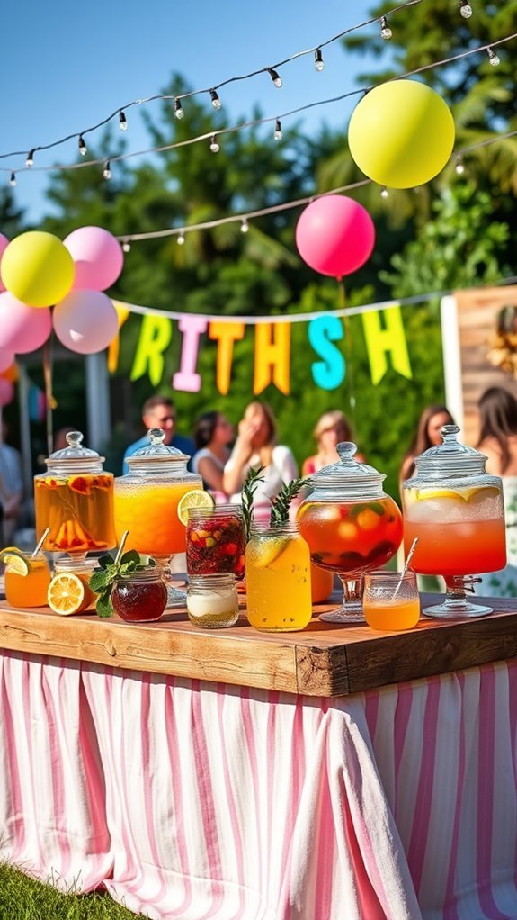 themed drink stations delight guests