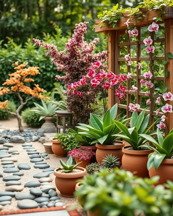 themed garden plant sections