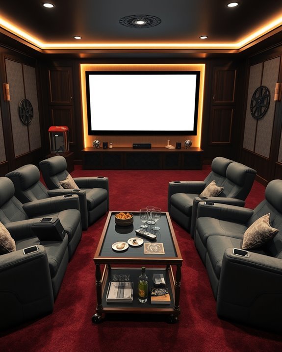 themed media room decor