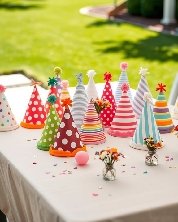 themed personalized party hats