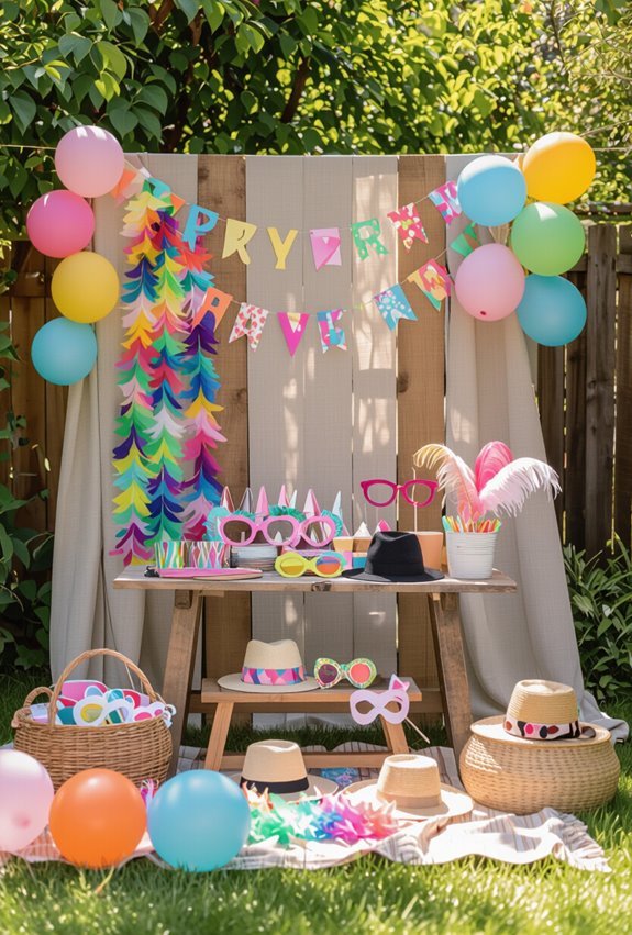 themed photo booth props