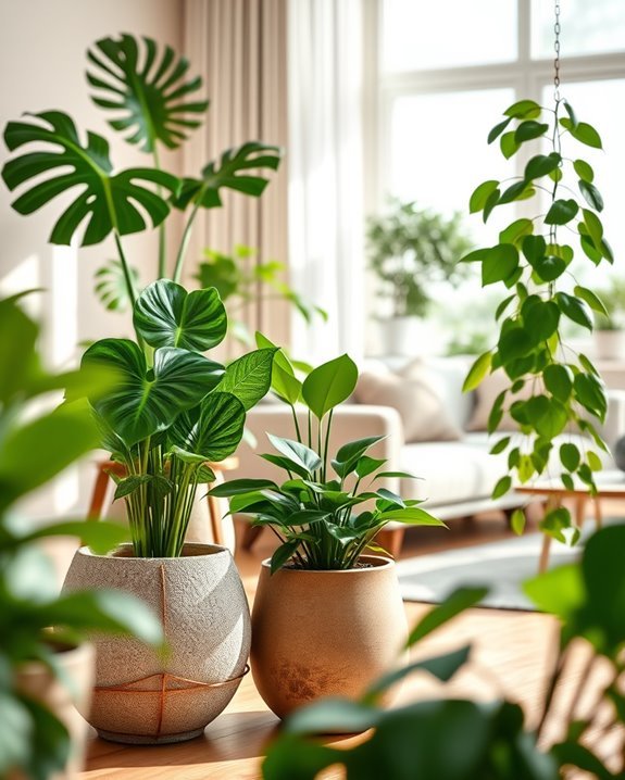 themed plant arrangements enhance decor
