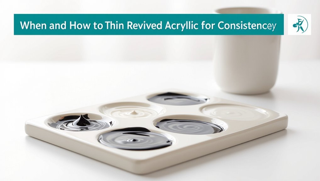 thin acrylic for consistency