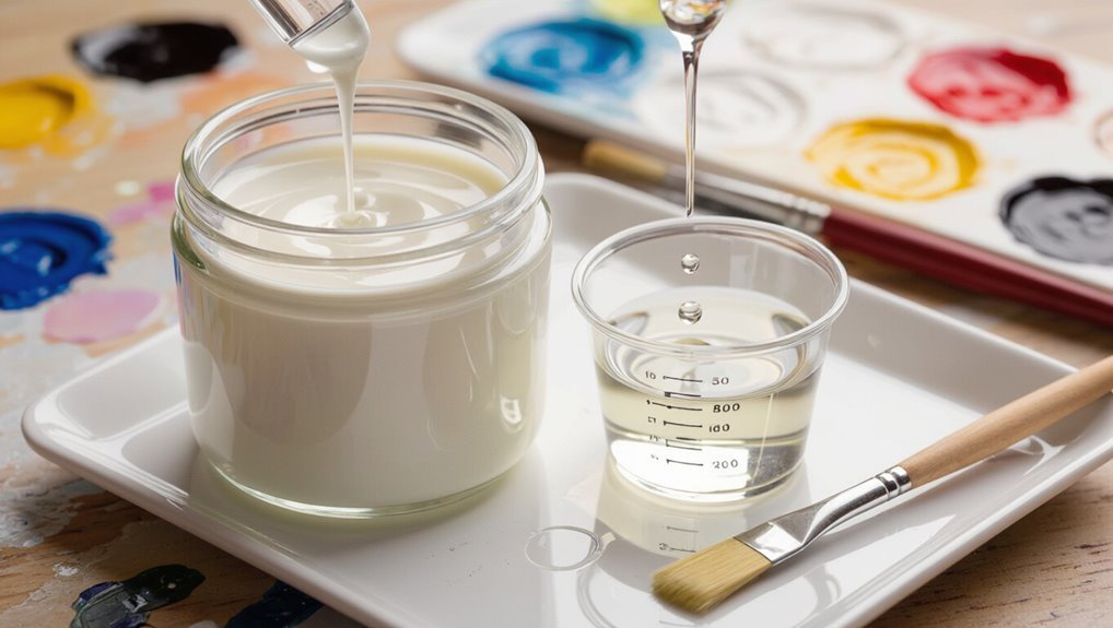 thin latex enamel carefully