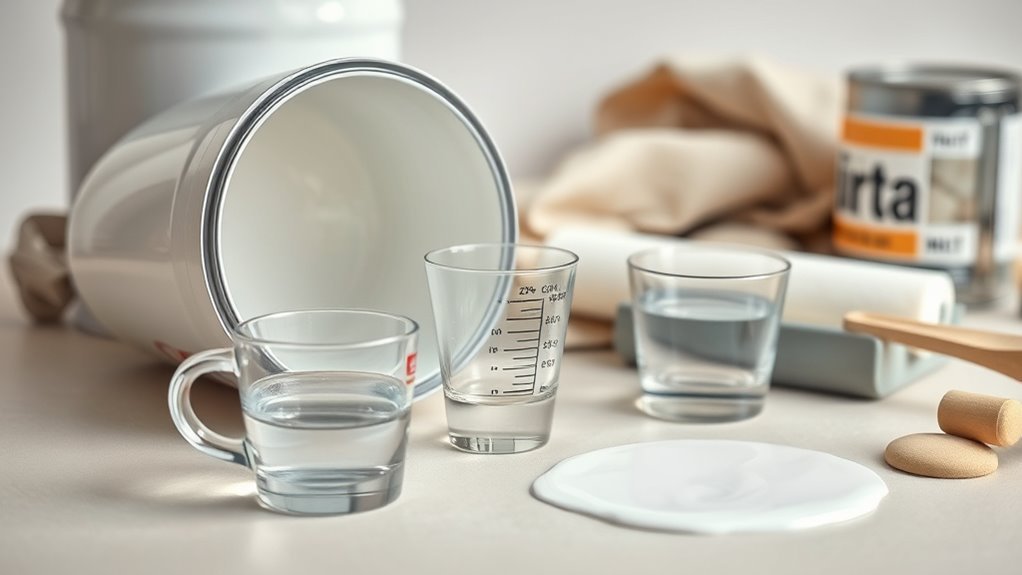 thin latex paint properly