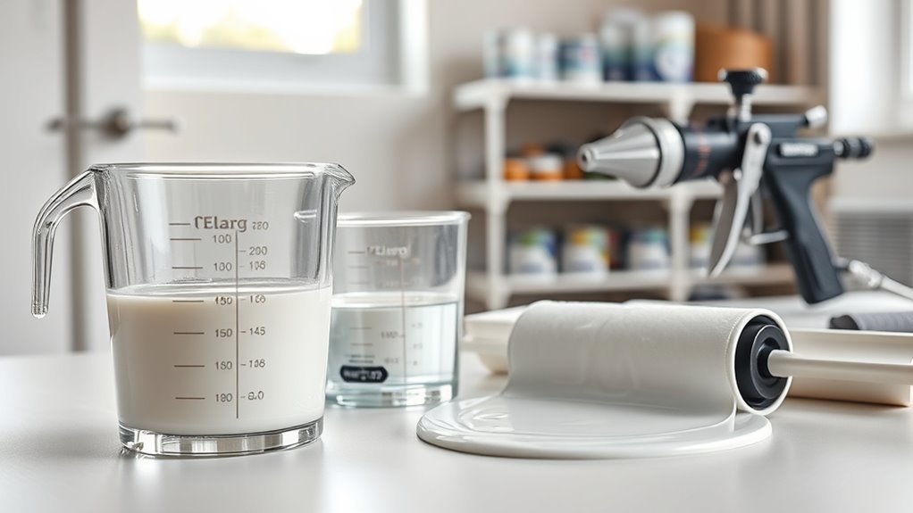 thinning latex paint properly