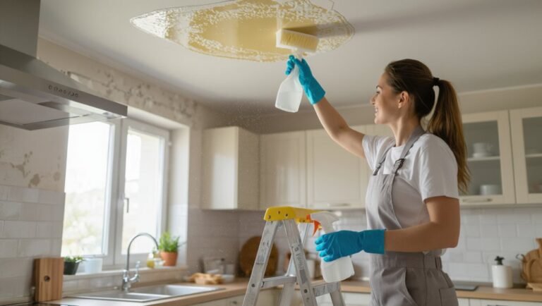 thorough kitchen ceiling degreasing