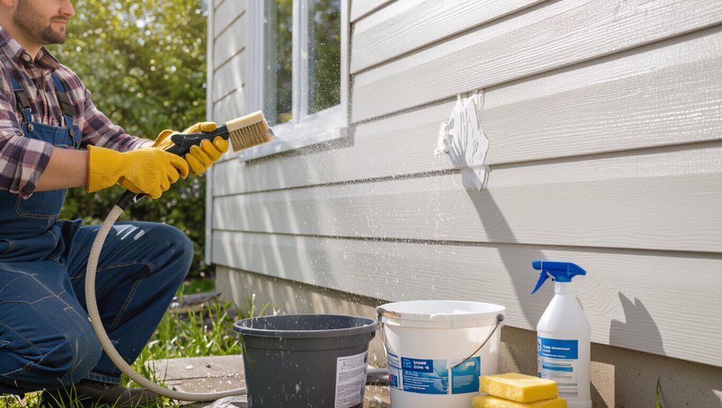 thoroughly prepare exterior surfaces