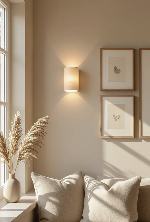 three frames around fixture