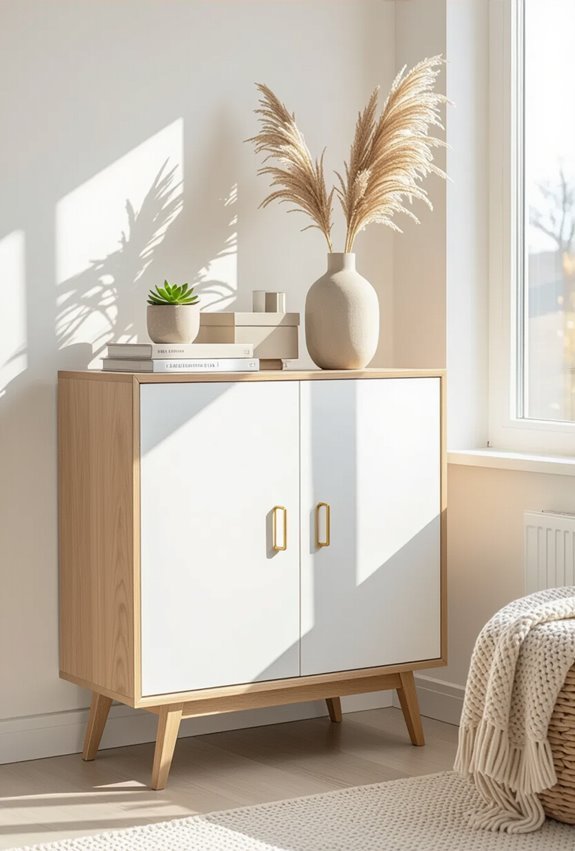 thrifted cupboards glossy faux marble