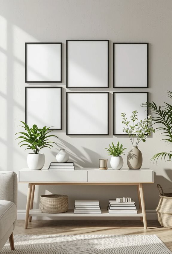 thrifted frames diy matting