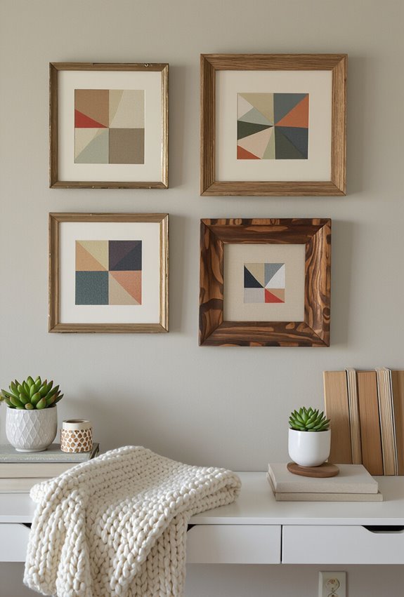 thrifted frames gallery display
