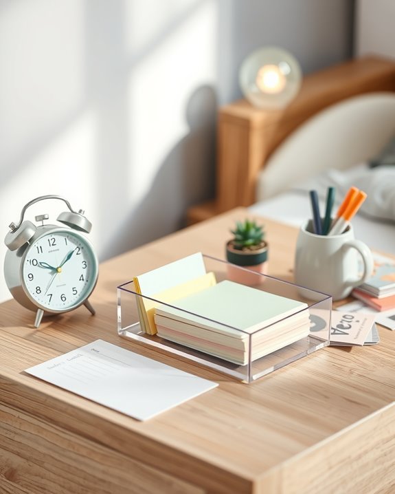 tidy bedside table organizer