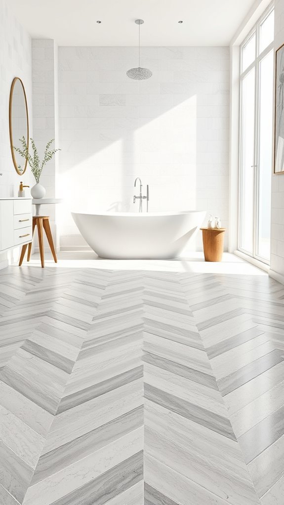 tile patterns for bathrooms