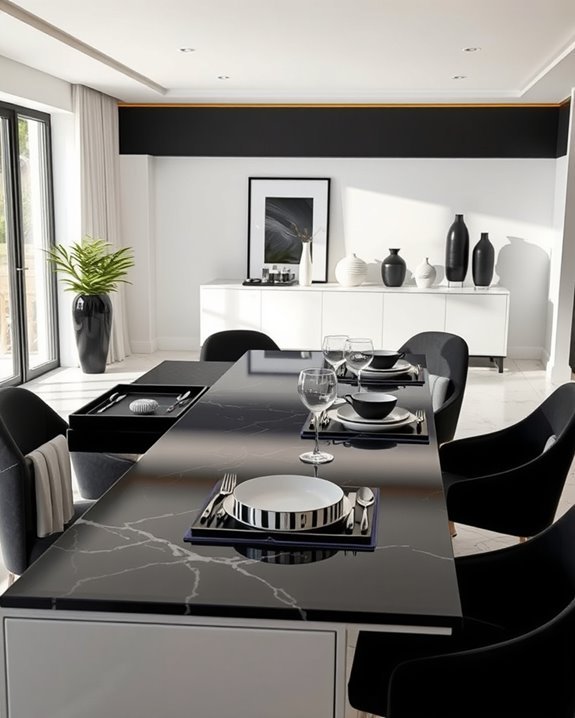 timeless black and white elegance