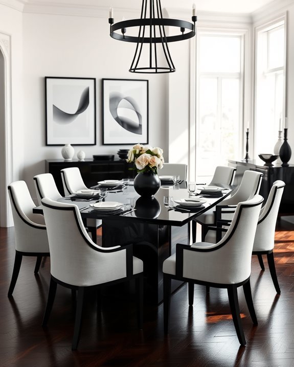 timeless black and white elegance