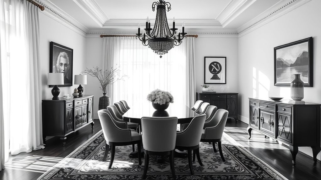 40 Black and White Dining Room Ideas for Timeless Chic