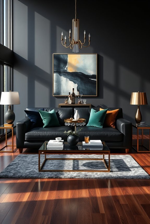 timeless black elegance sofas