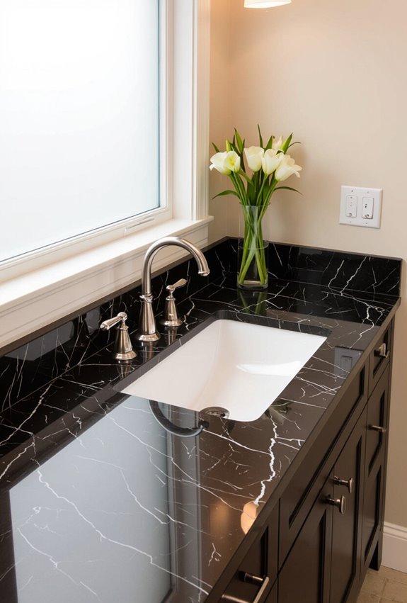 timeless black granite vegan sealed