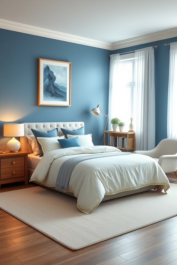 timeless blue and cream