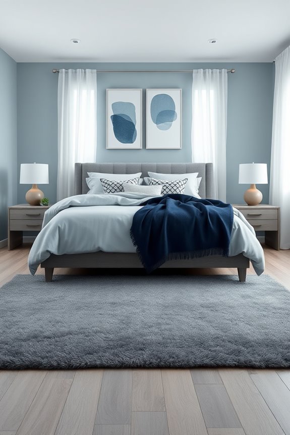 timeless blue and grey