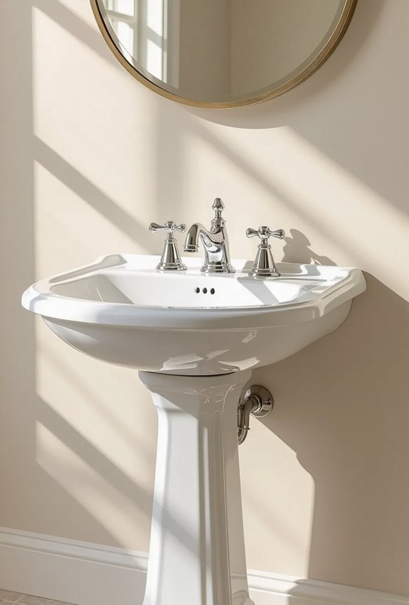timeless classic pedestal sink
