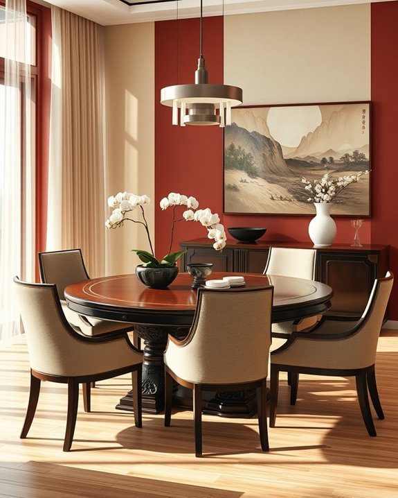 timeless contemporary dining room
