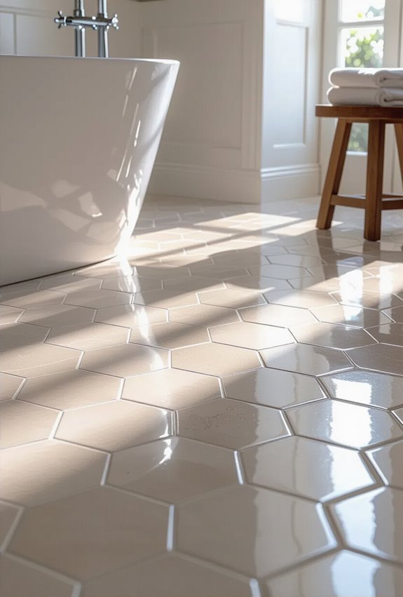 timeless glazed ceramic bathroom tiles