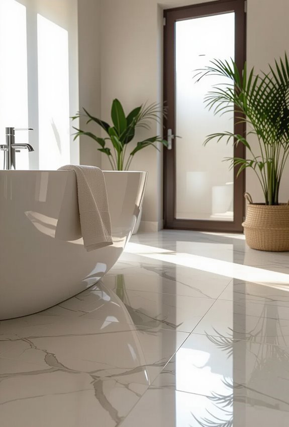 timeless honed marble elegance