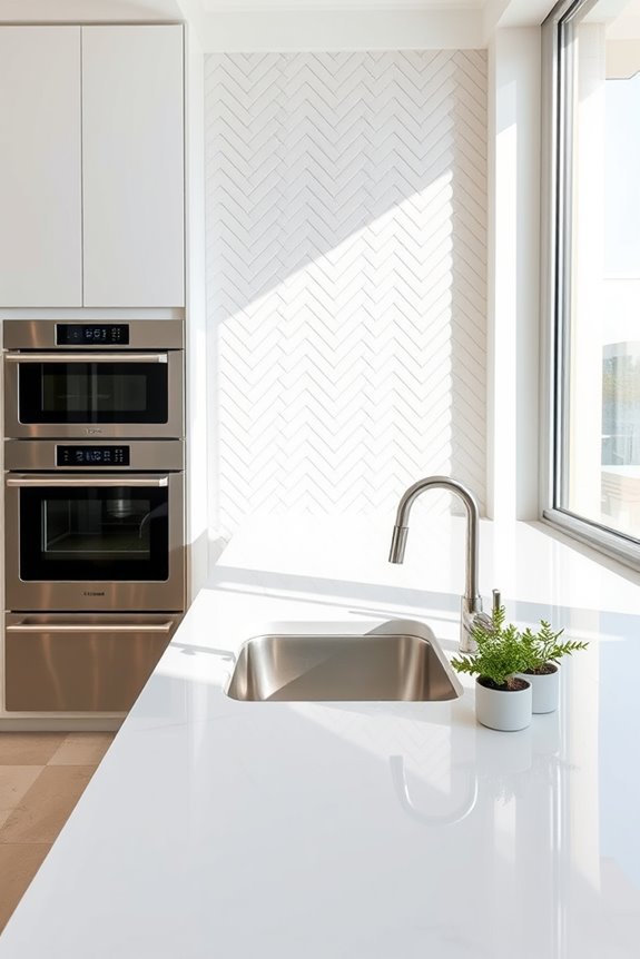 timeless minimalist white tiles