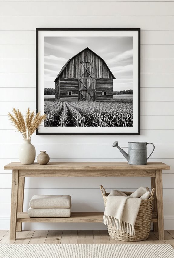 timeless monochrome farmhouse photography prints