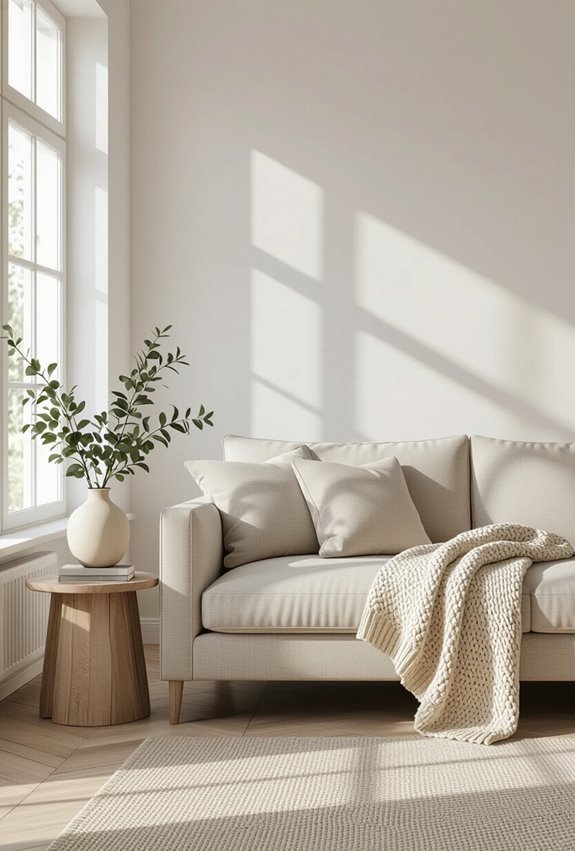 timeless neutral sofa elegance