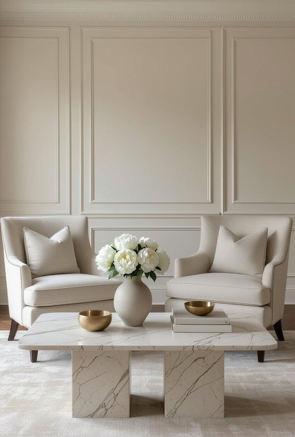 timeless refined conversational formal seating