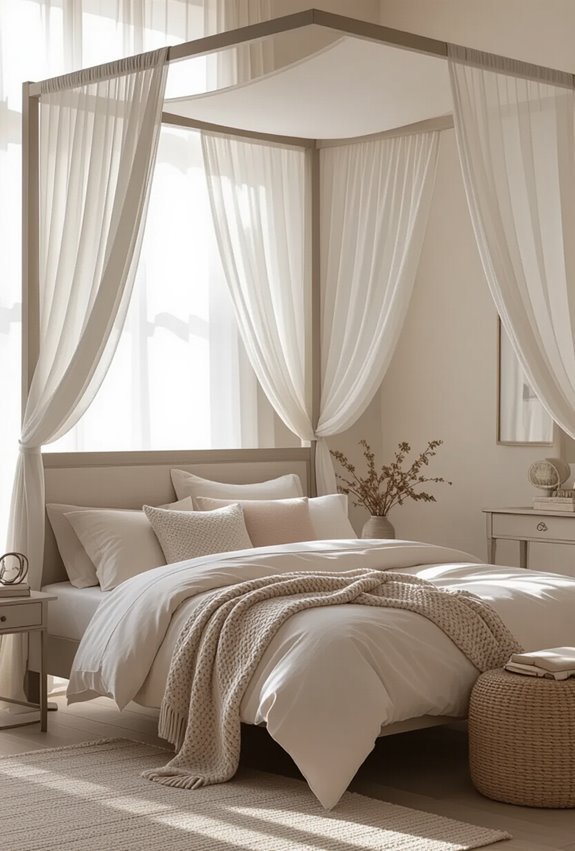 timeless romantic draped canopy retreat