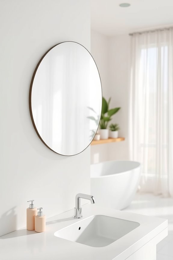 timeless round mirror elegance